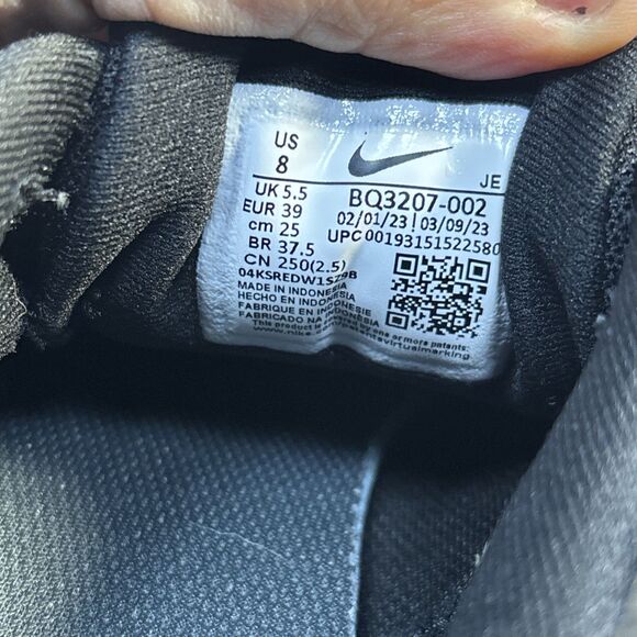 Nike Revolution 5 Womens Black White Athletic Shoes Size 8 - Picture 10 of 12